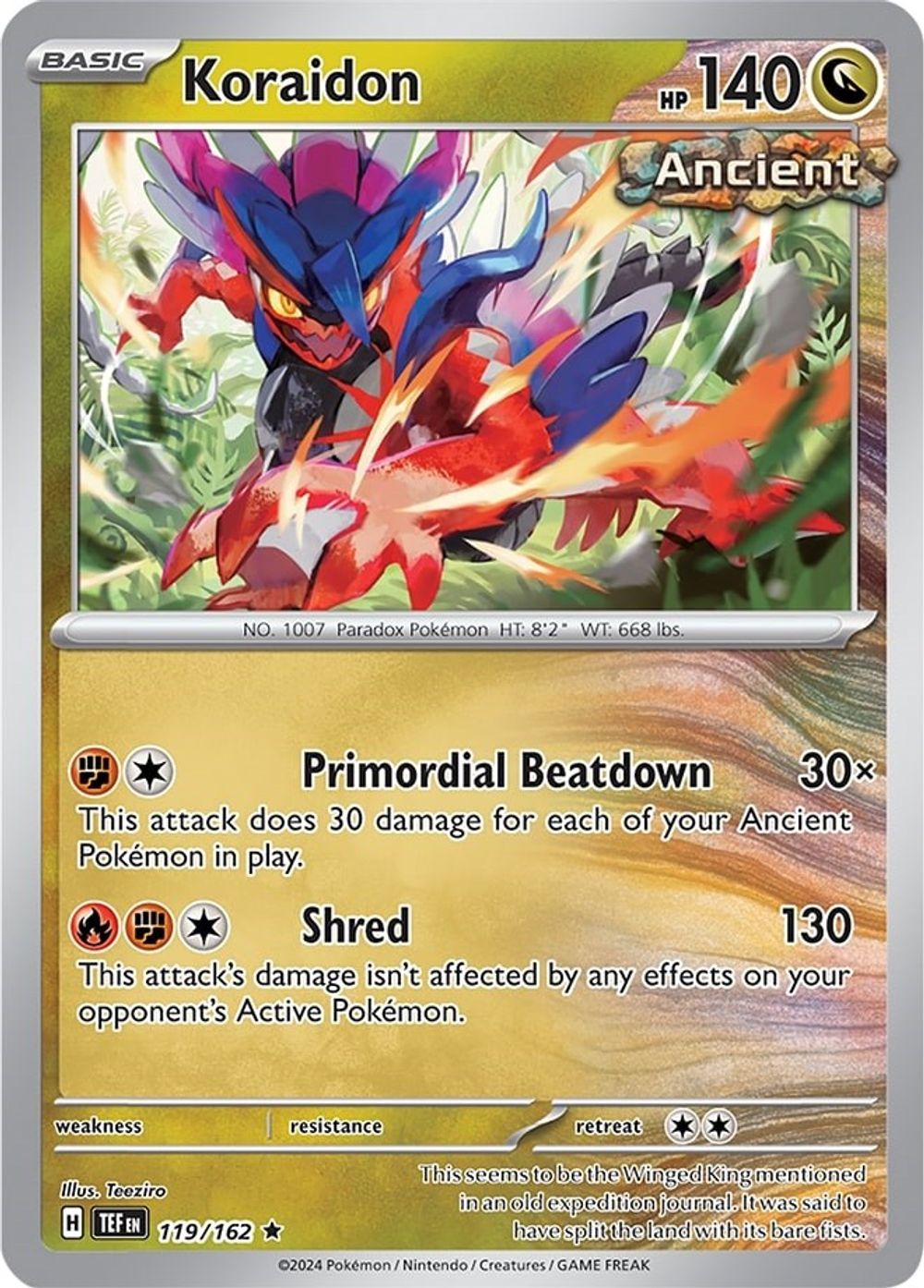 Koraidon - 119/162 — Deck Exclusives
