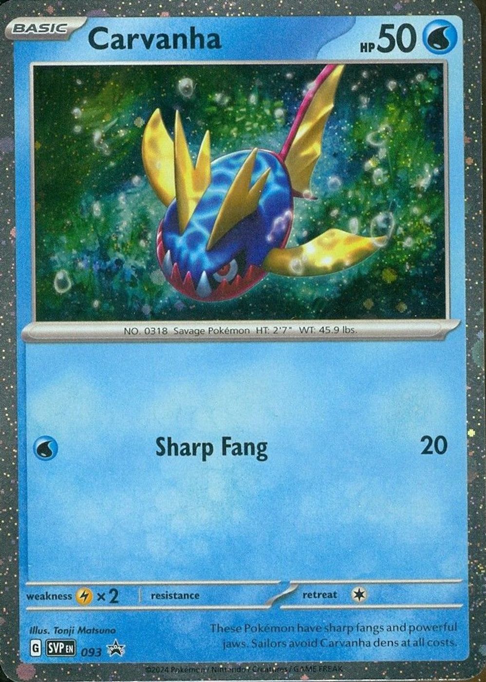 Carvanha - 093 — SV: Scarlet & Violet Promo Cards