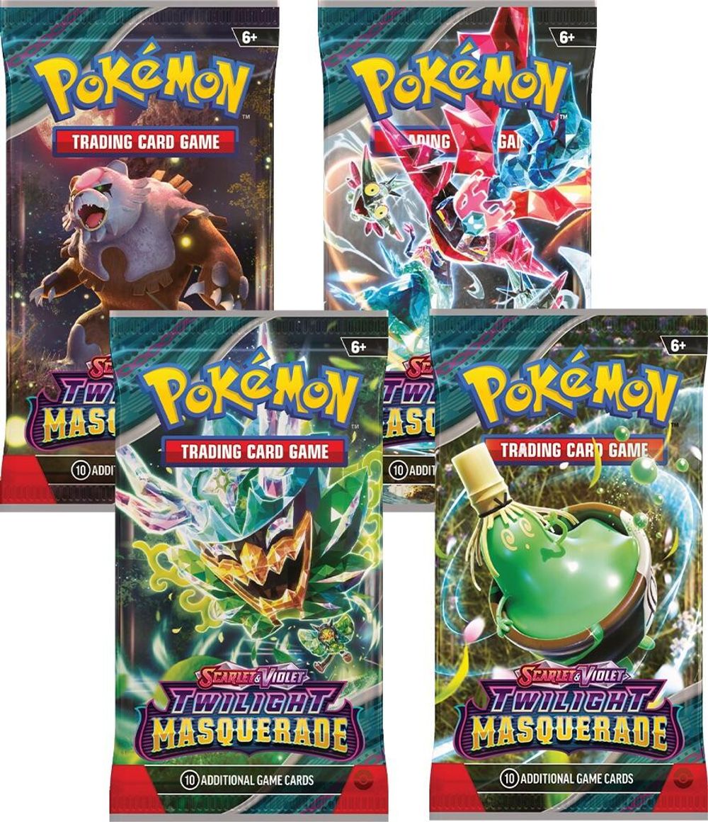 Twilight Masquerade Booster Pack Art Bundle [Set of 4] — SV06: Twilight Masquerade