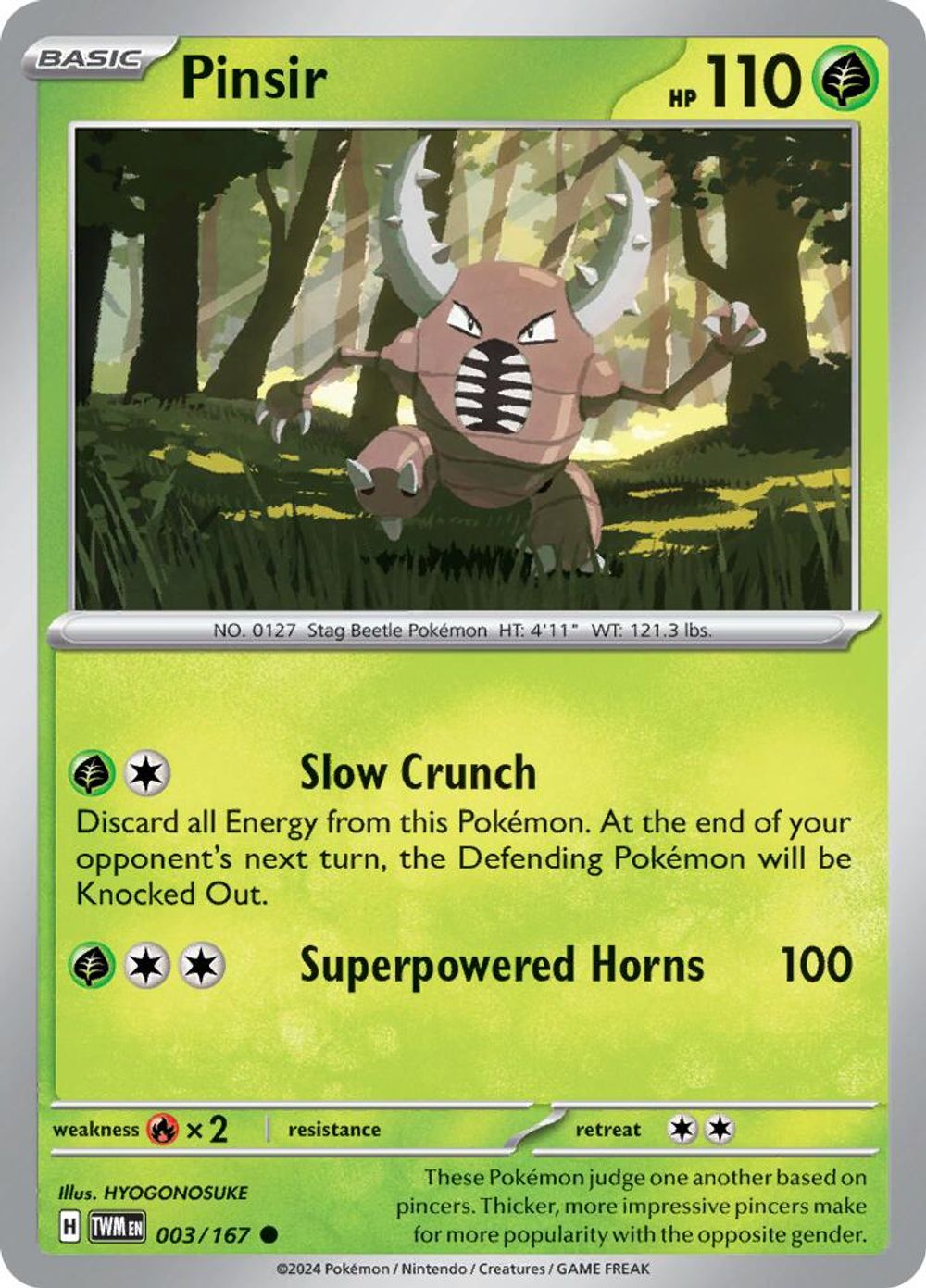 Pinsir - 003/167 — SV06: Twilight Masquerade
