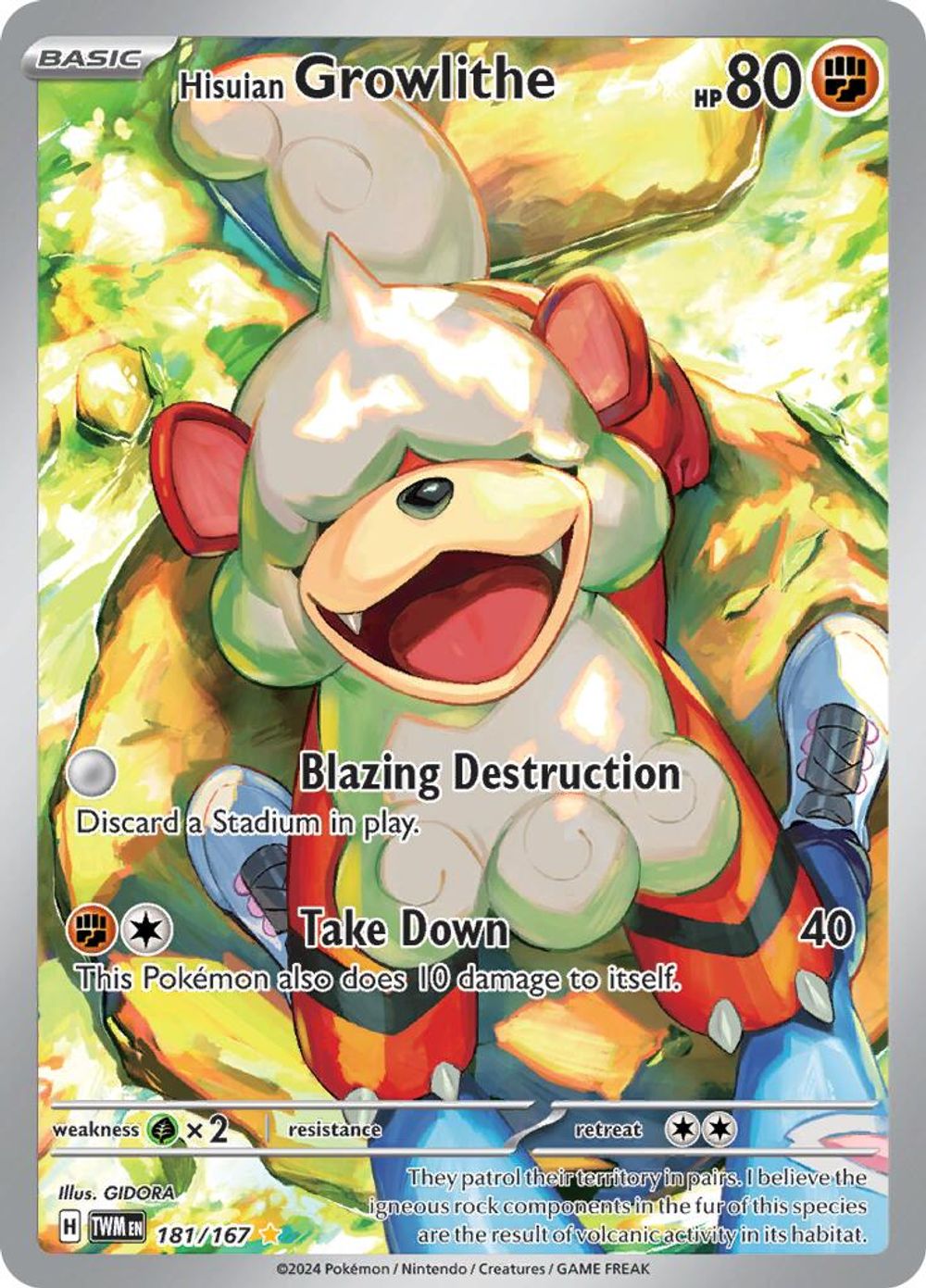 Hisuian Growlithe - 181/167 — SV06: Twilight Masquerade
