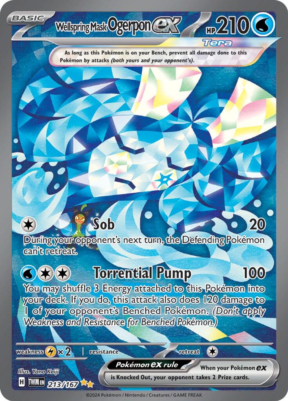 Wellspring Mask Ogerpon ex - 213/167 — SV06: Twilight Masquerade