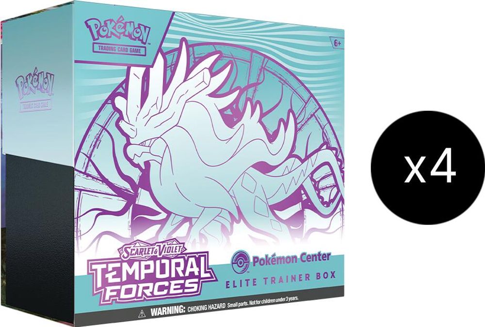 Temporal Forces Pokemon Center Elite Trainer Box Case (Exclusive) [Walking Wake] — SV05: Temporal Forces