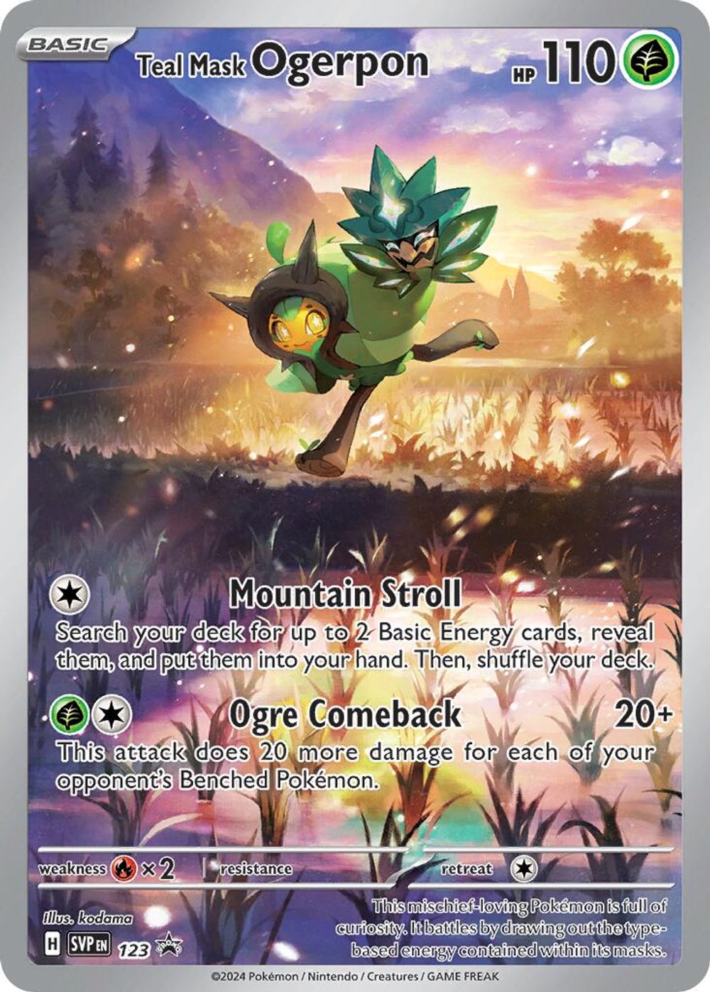 Teal Mask Ogerpon - 123 — SV: Scarlet & Violet Promo Cards