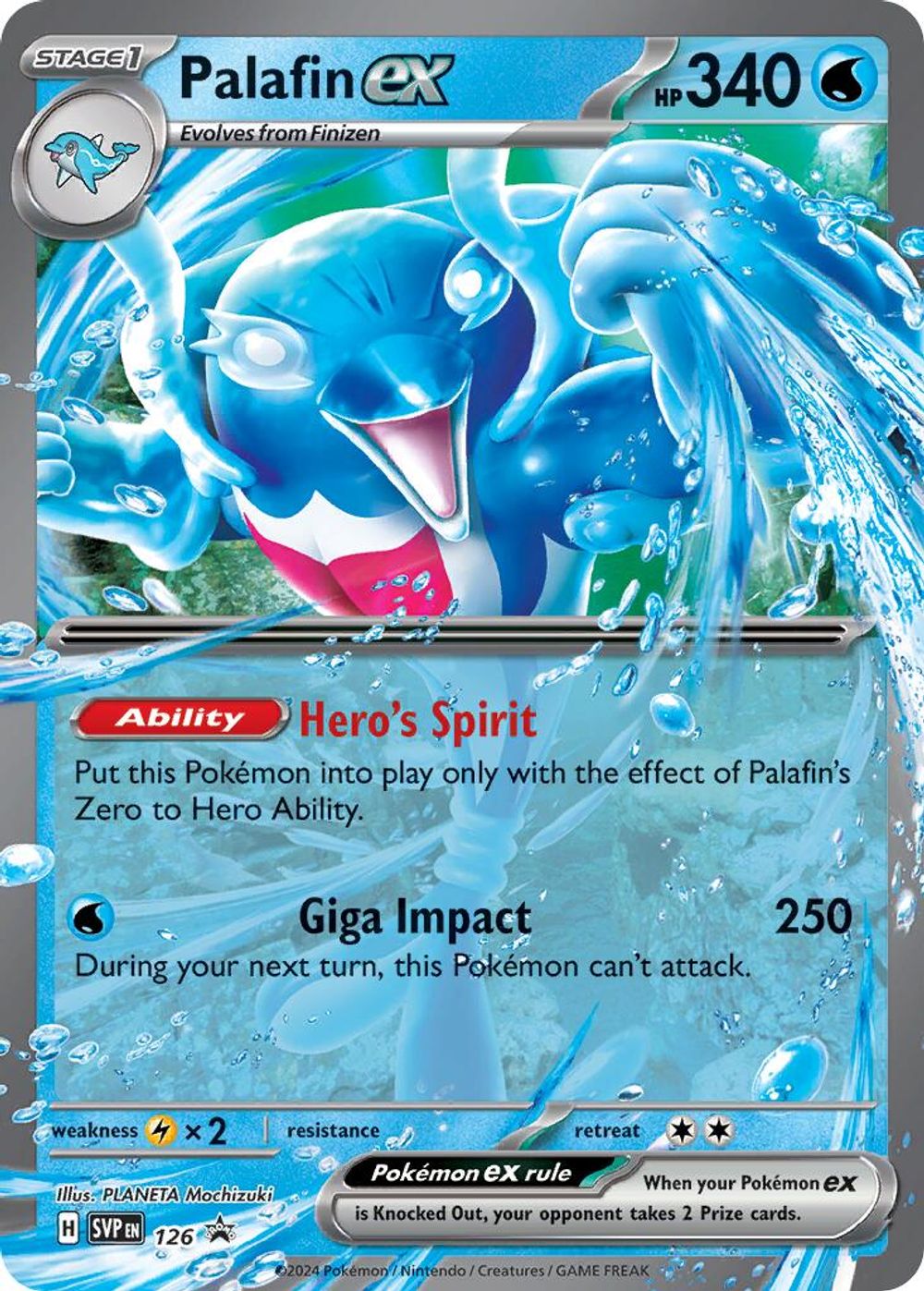 Palafin ex - 126 — SV: Scarlet & Violet Promo Cards