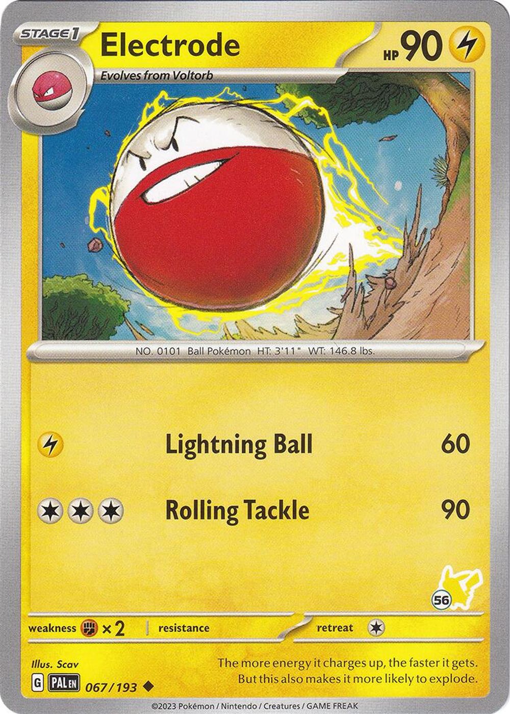 Electrode - Pikachu 56 — Battle Academy 2024