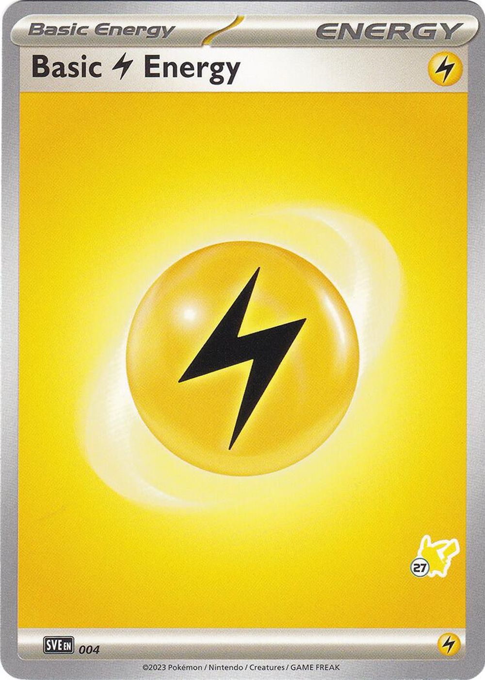 Basic Lightning Energy - Pikachu 27 — Battle Academy 2024