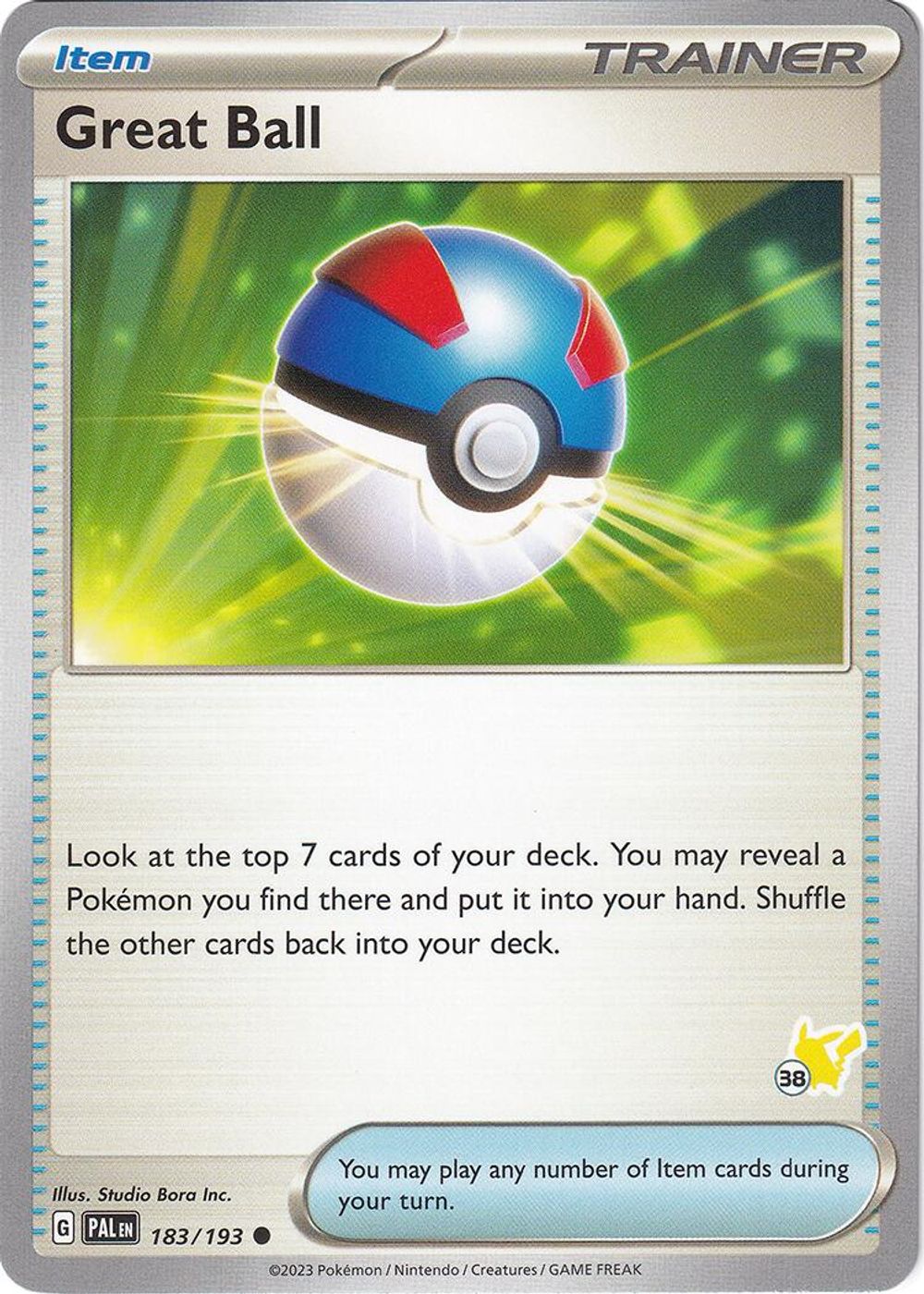 Great Ball - Pikachu 38 — Battle Academy 2024
