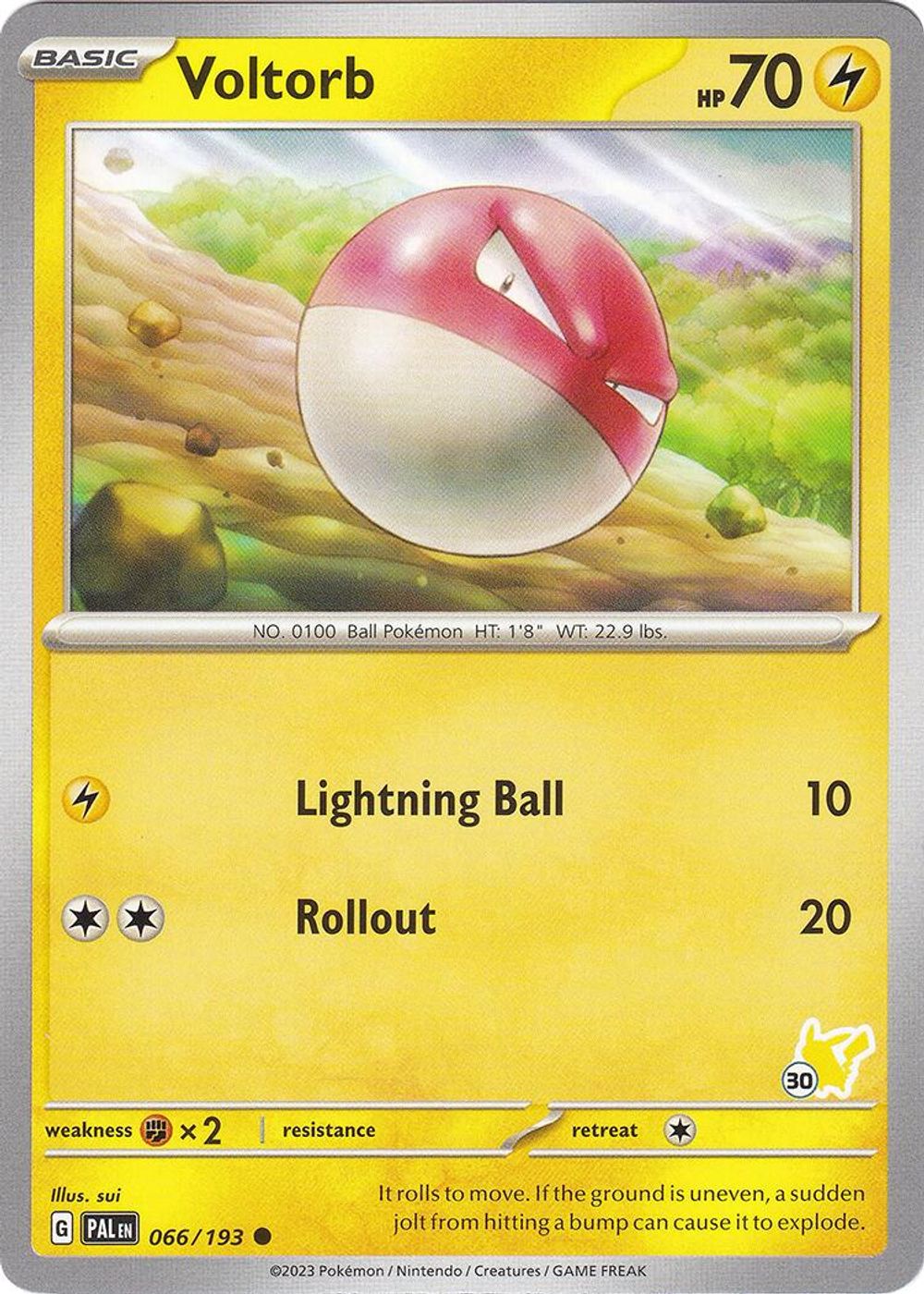 Voltorb - Pikachu 30 — Battle Academy 2024