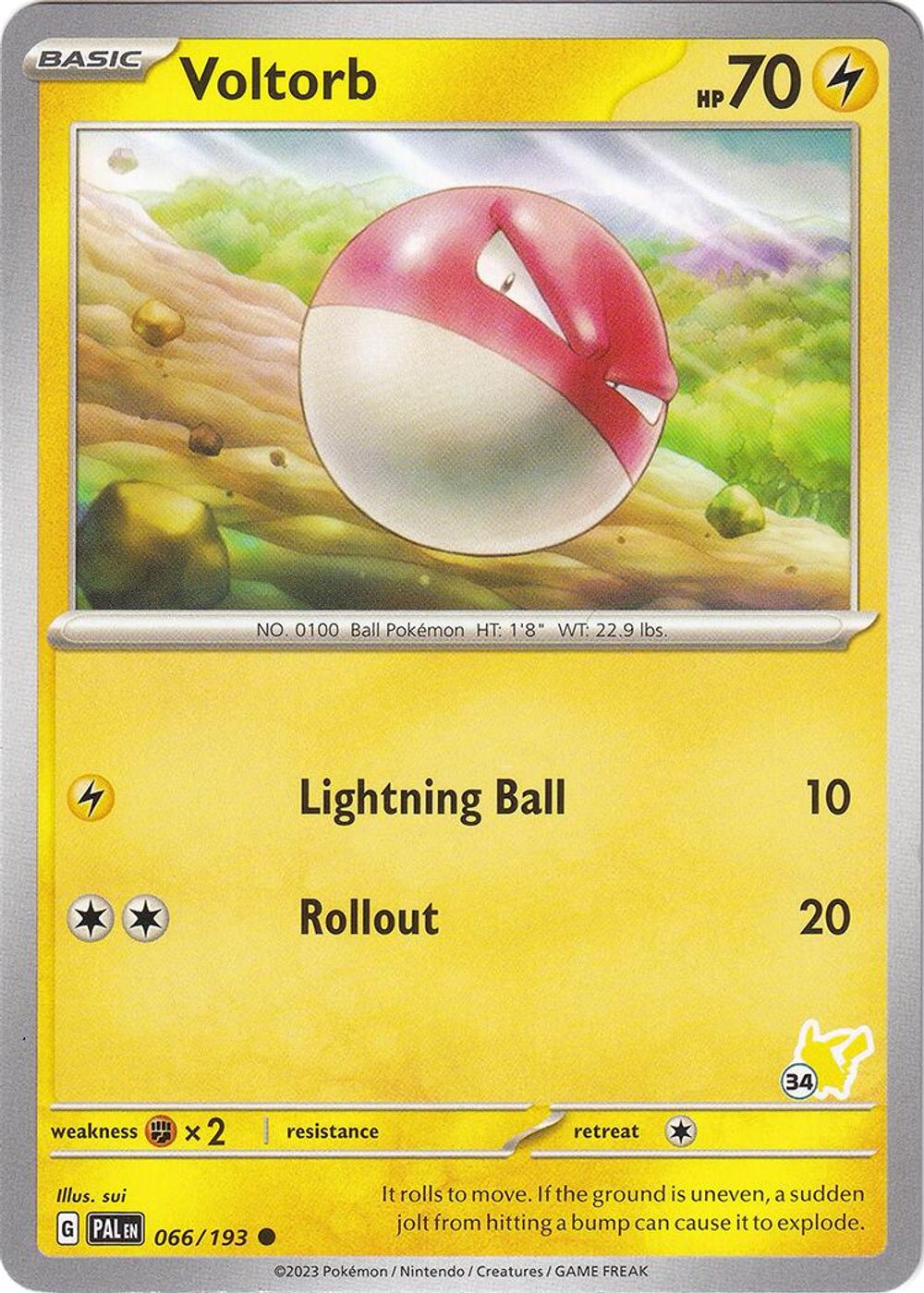 Voltorb - Pikachu 34 — Battle Academy 2024