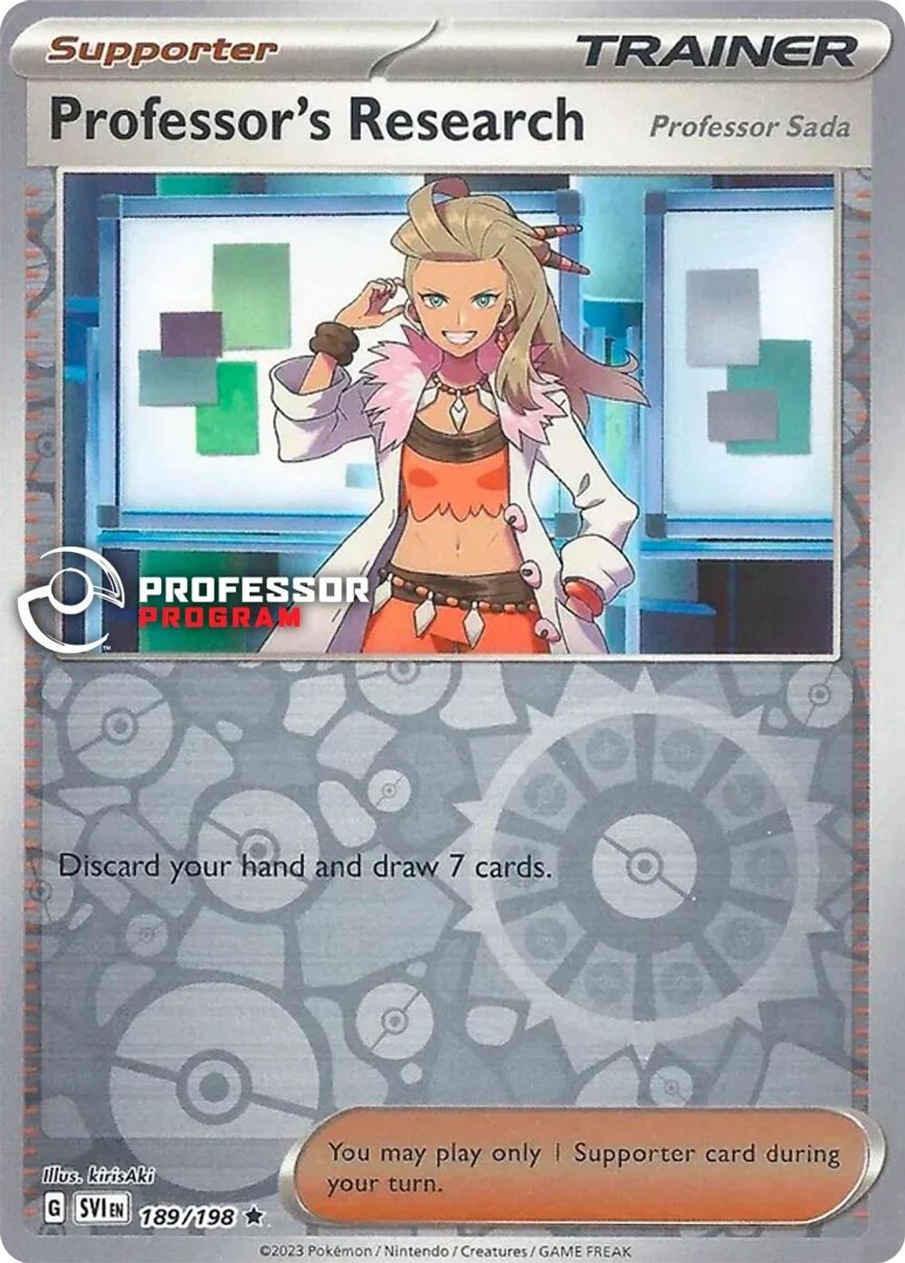Professor's Research - 189/198 (2023) — Professor Program Promos