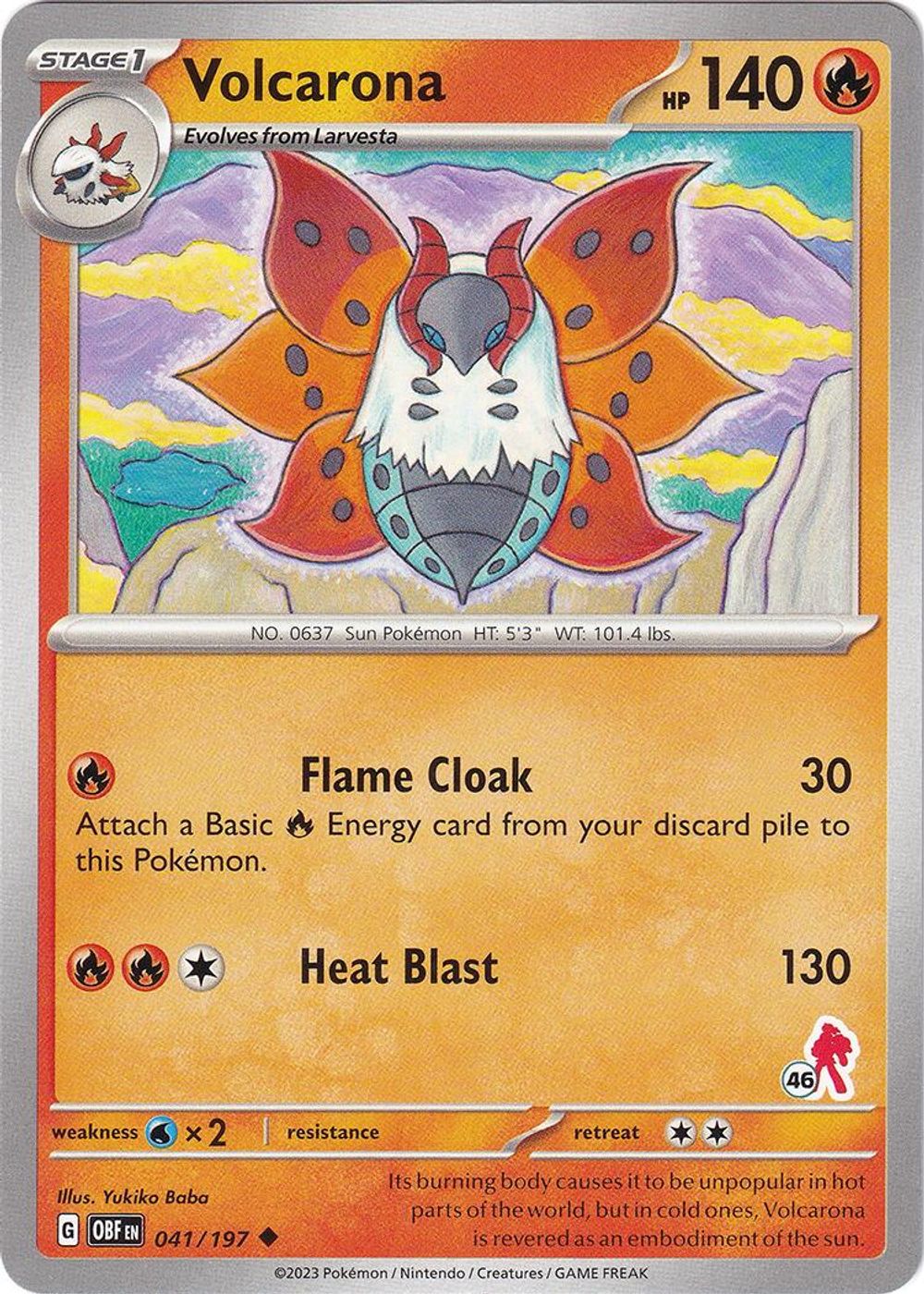 Volcarona - Armarouge 46 — Battle Academy 2024
