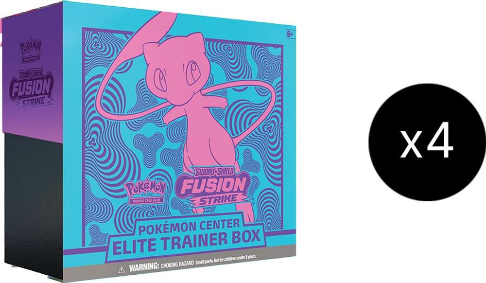Fusion Strike Pokemon Center Elite Trainer Box Case (Exclusive) — SWSH08: Fusion Strike