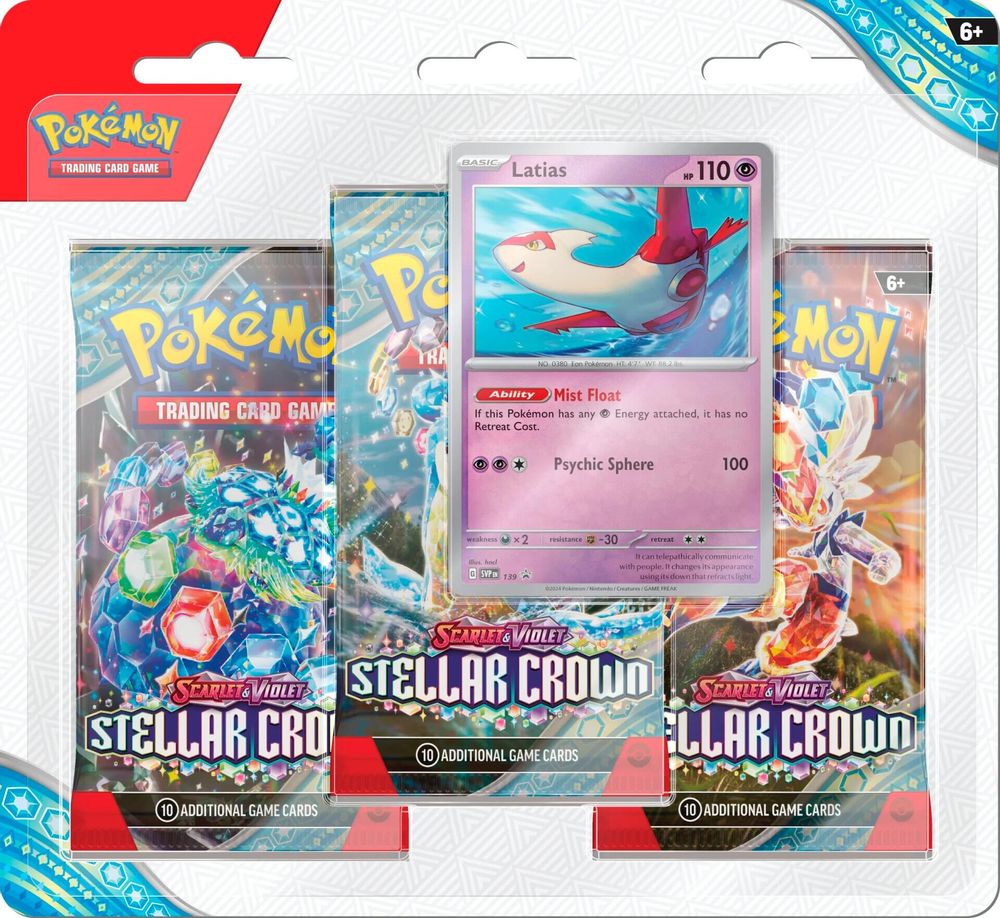 Stellar Crown 3 Pack Blisters [Latias] — SV07: Stellar Crown