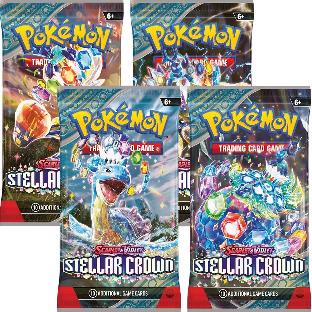 Stellar Crown Booster Pack Art Bundle [Set of 4] — SV07: Stellar Crown