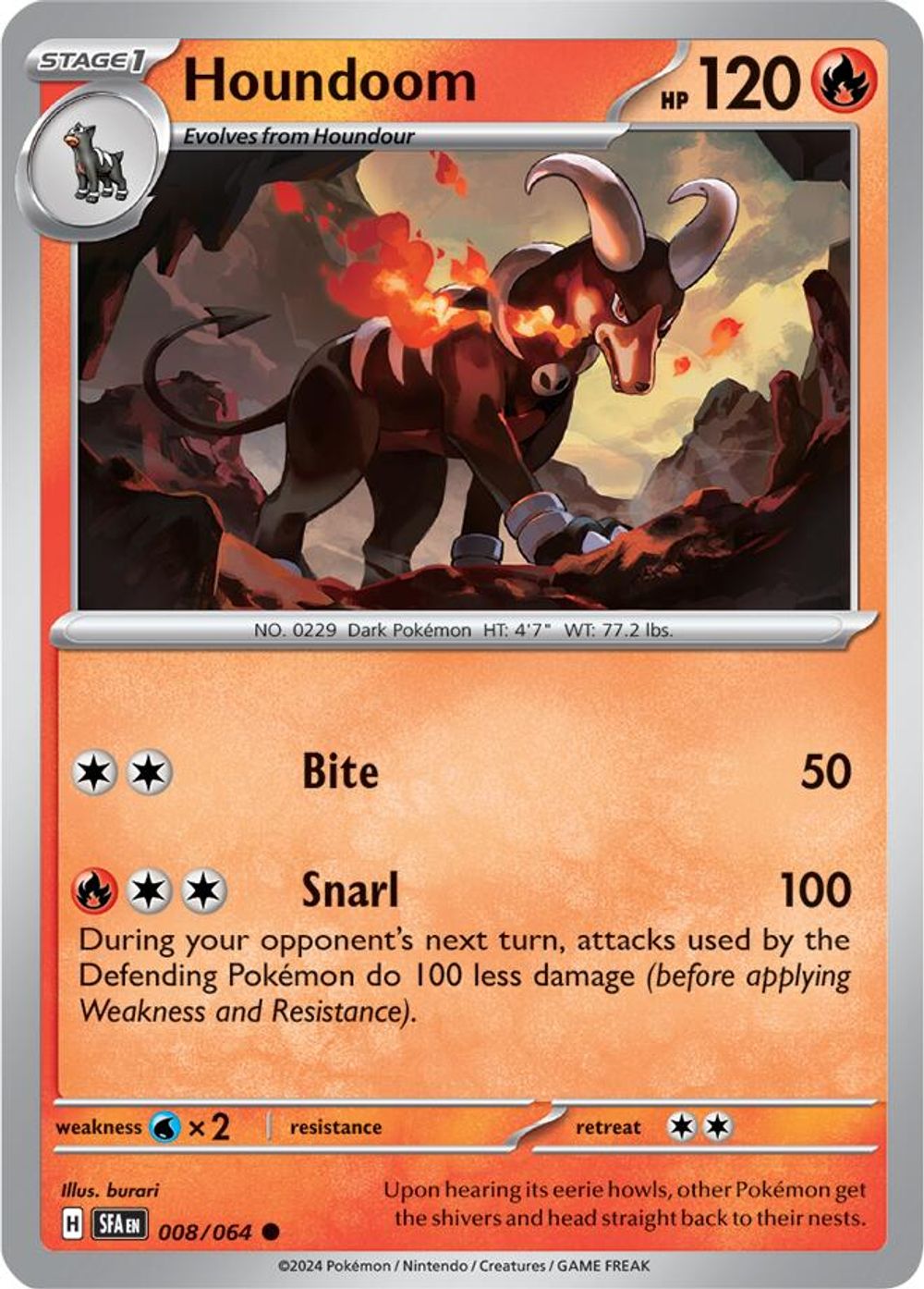 Houndoom - 008/064 — SV: Shrouded Fable