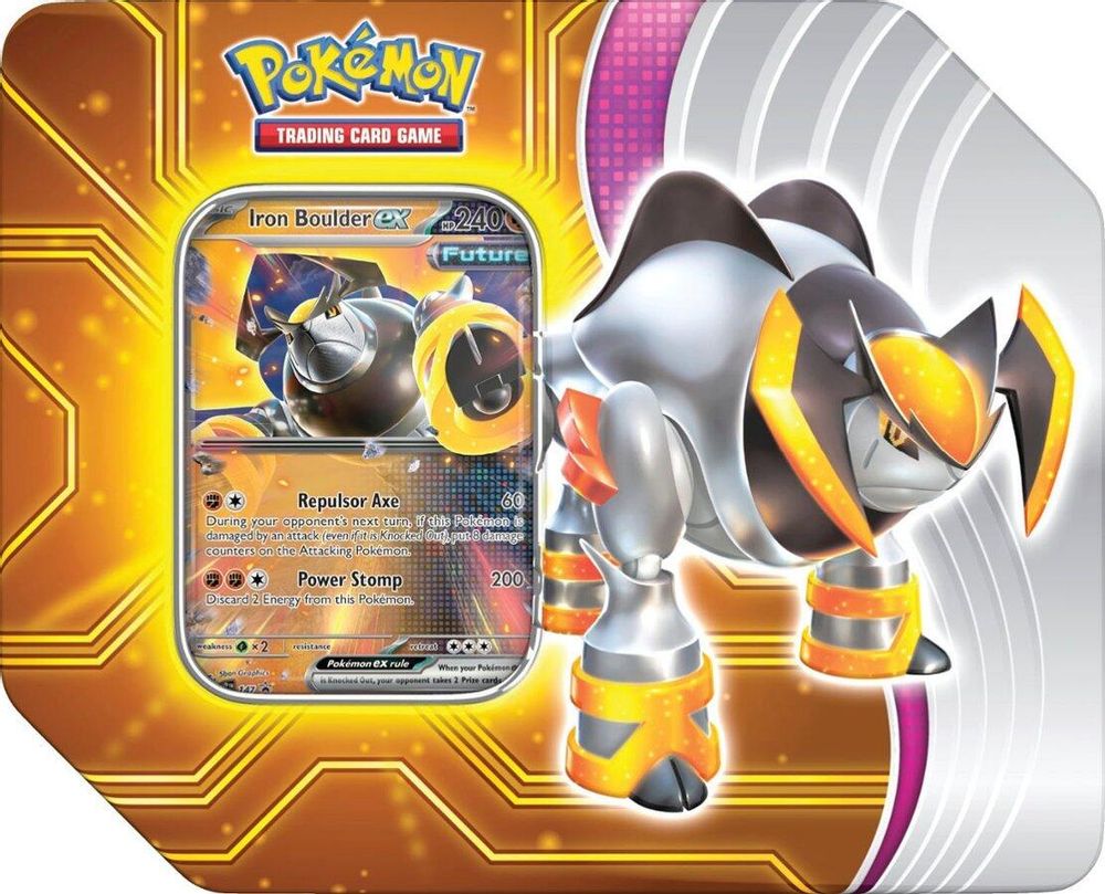 Paradox Destinies Tin [Iron Boulder ex] — Miscellaneous Cards & Products