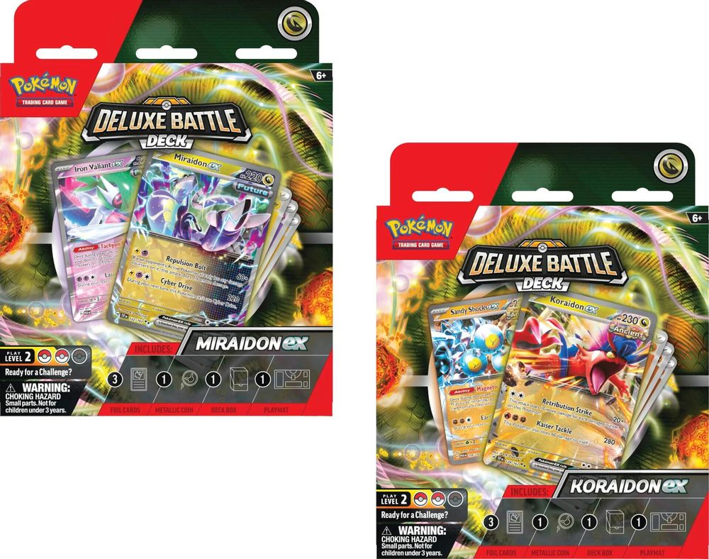 Deluxe Battle Deck: Miraidon ex/Koraidon ex  [Set of 2] — Miscellaneous Cards & Products