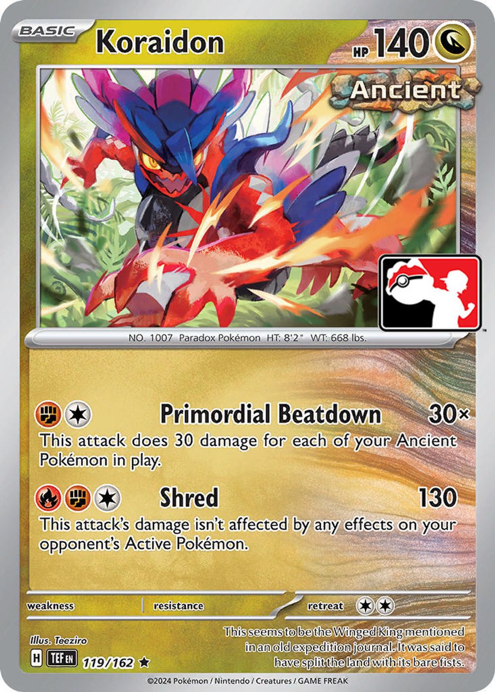 Koraidon — Prize Pack Series Cards