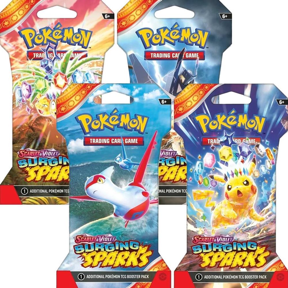 Surging Sparks Sleeved Booster Pack Bundle [Set of 4] — SV08: Surging Sparks
