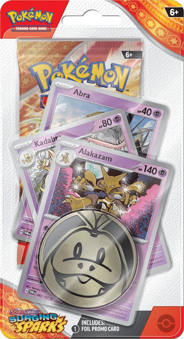 Surging Sparks Premium Checklane Blister [Alakazam] — SV08: Surging Sparks