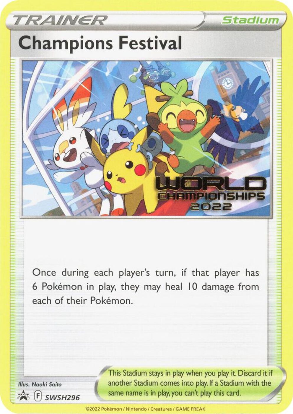 Champions Festival - SWSH296 (World Championships 2022) — SWSH: Sword & Shield Promo Cards