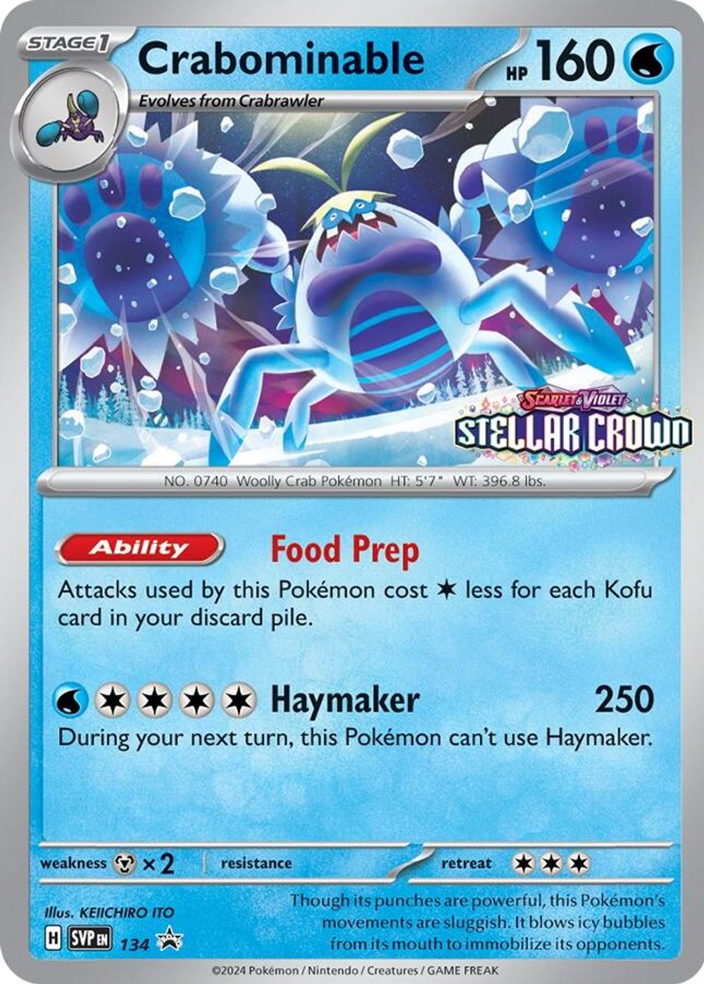 Crabominable - 134 — SV: Scarlet & Violet Promo Cards