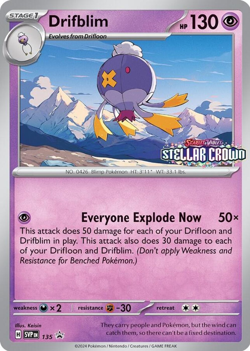 Drifblim - 135 — SV: Scarlet & Violet Promo Cards