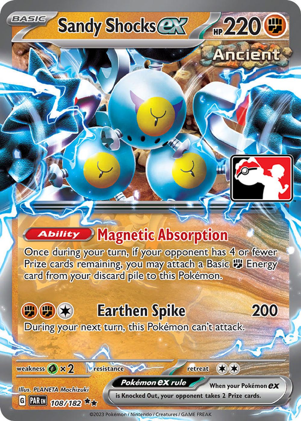 Sandy Shocks ex - 108/182 — Prize Pack Series Cards