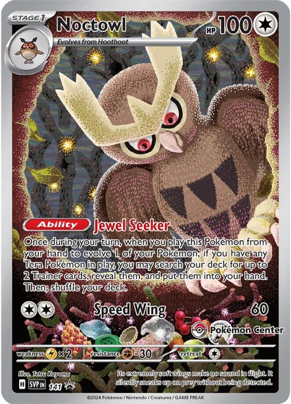 Noctowl - 141 (Pokemon Center Exclusive) — SV: Scarlet & Violet Promo Cards