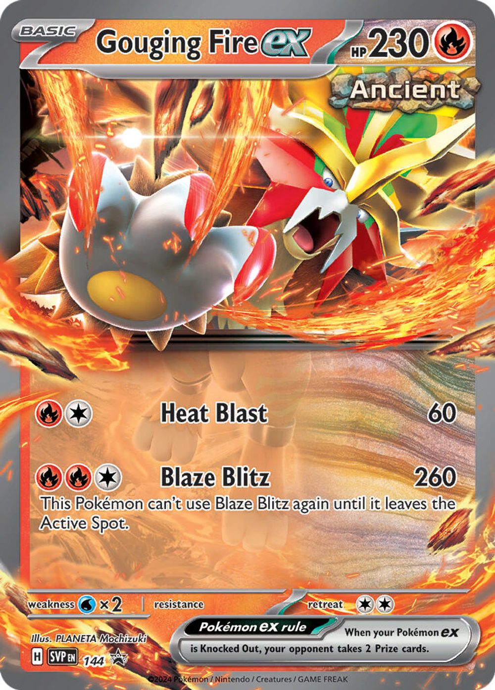 Gouging Fire ex - 144 — SV: Scarlet & Violet Promo Cards