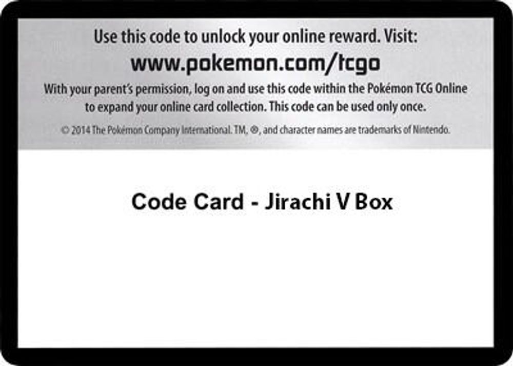 Code Card - Jirachi V Box — Miscellaneous Cards & Products