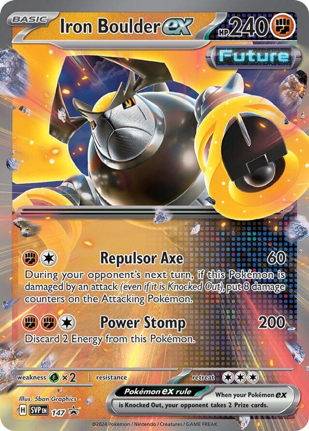 Iron Boulder ex - 147 — SV: Scarlet & Violet Promo Cards