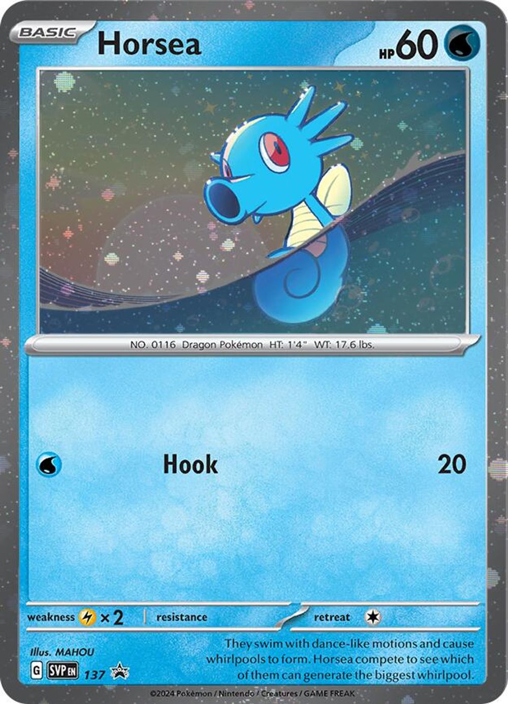 Horsea - 137 (Cosmo Holo) — SV: Scarlet & Violet Promo Cards