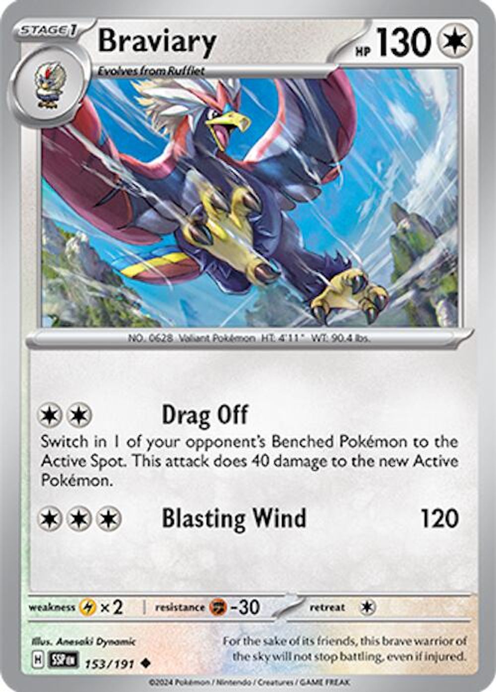 Braviary - 153/191 — SV08: Surging Sparks