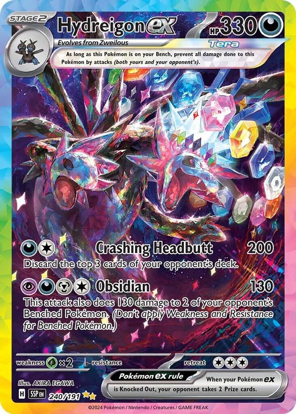 Hydreigon ex - 240/191 — SV08: Surging Sparks