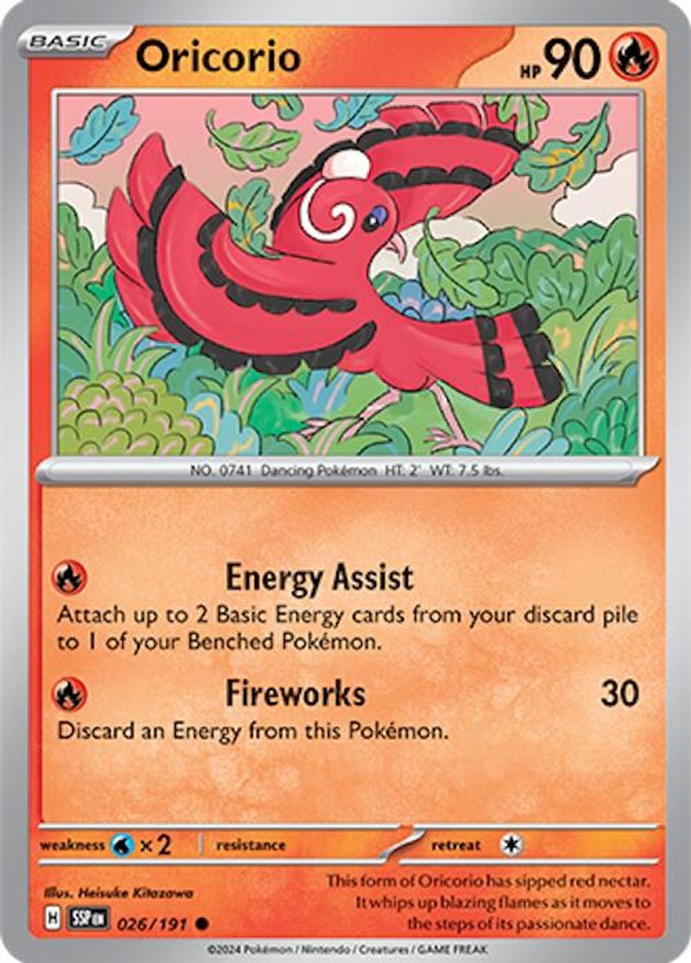 Oricorio - 026/191 — SV08: Surging Sparks