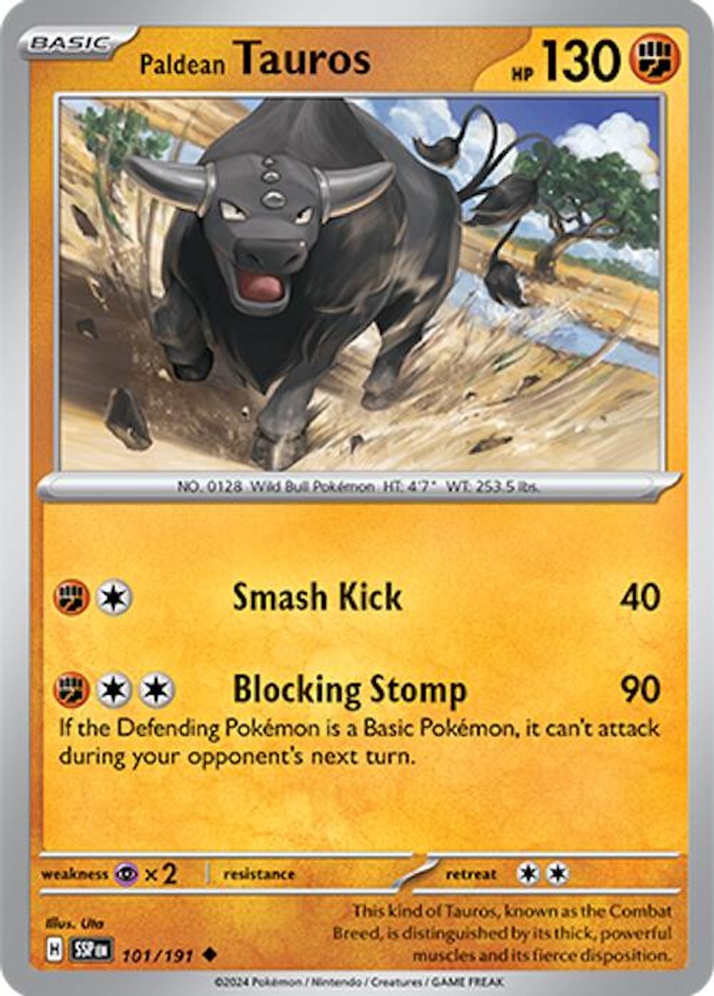 Paldean Tauros - 101/191 — SV08: Surging Sparks