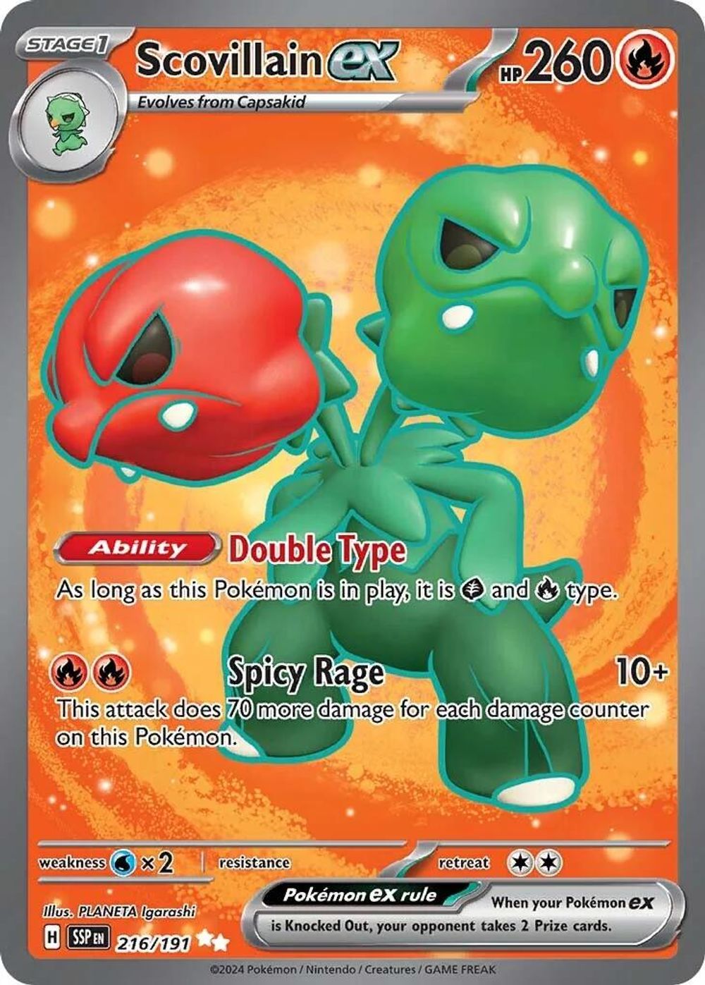 Scovillain ex - 216/191 — SV08: Surging Sparks