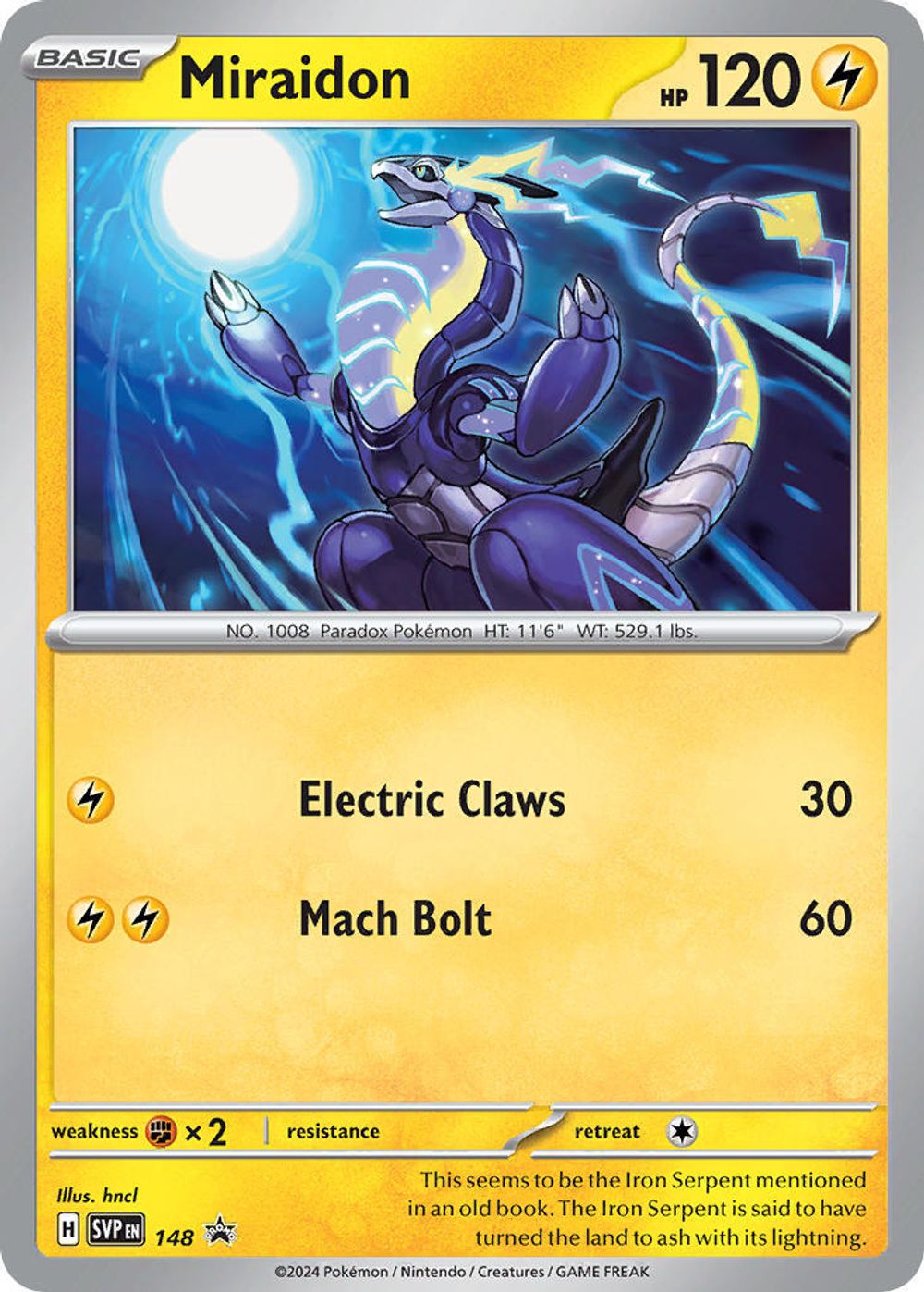 Miraidon - 148 — SV: Scarlet & Violet Promo Cards