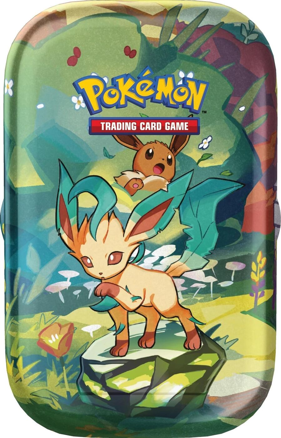 Prismatic Evolutions Mini Tin [Leafeon] — SV: Prismatic Evolutions