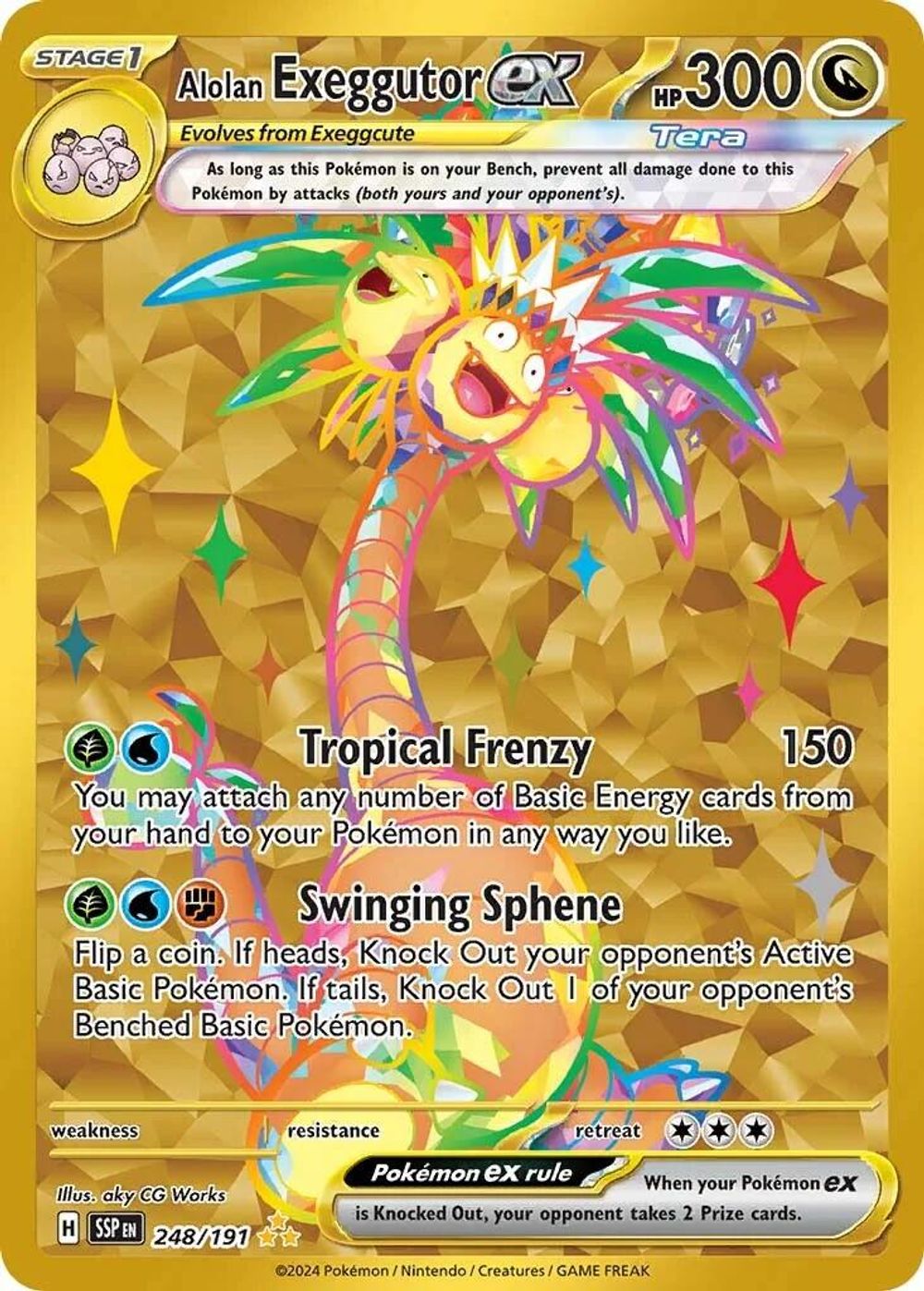 Alolan Exeggutor ex - 248/191 — SV08: Surging Sparks