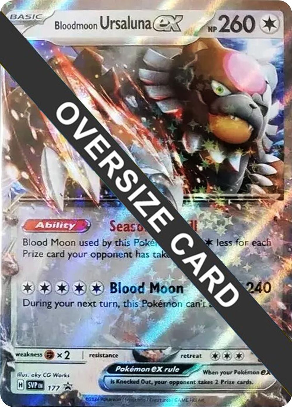 Bloodmoon Ursaluna ex - 177 — Jumbo Cards
