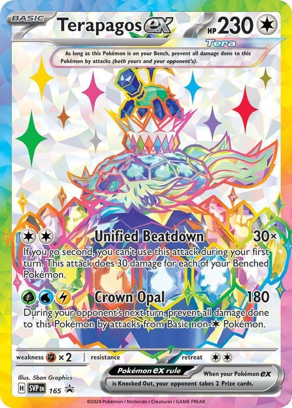 Terapagos ex - 165 — SV: Scarlet & Violet Promo Cards