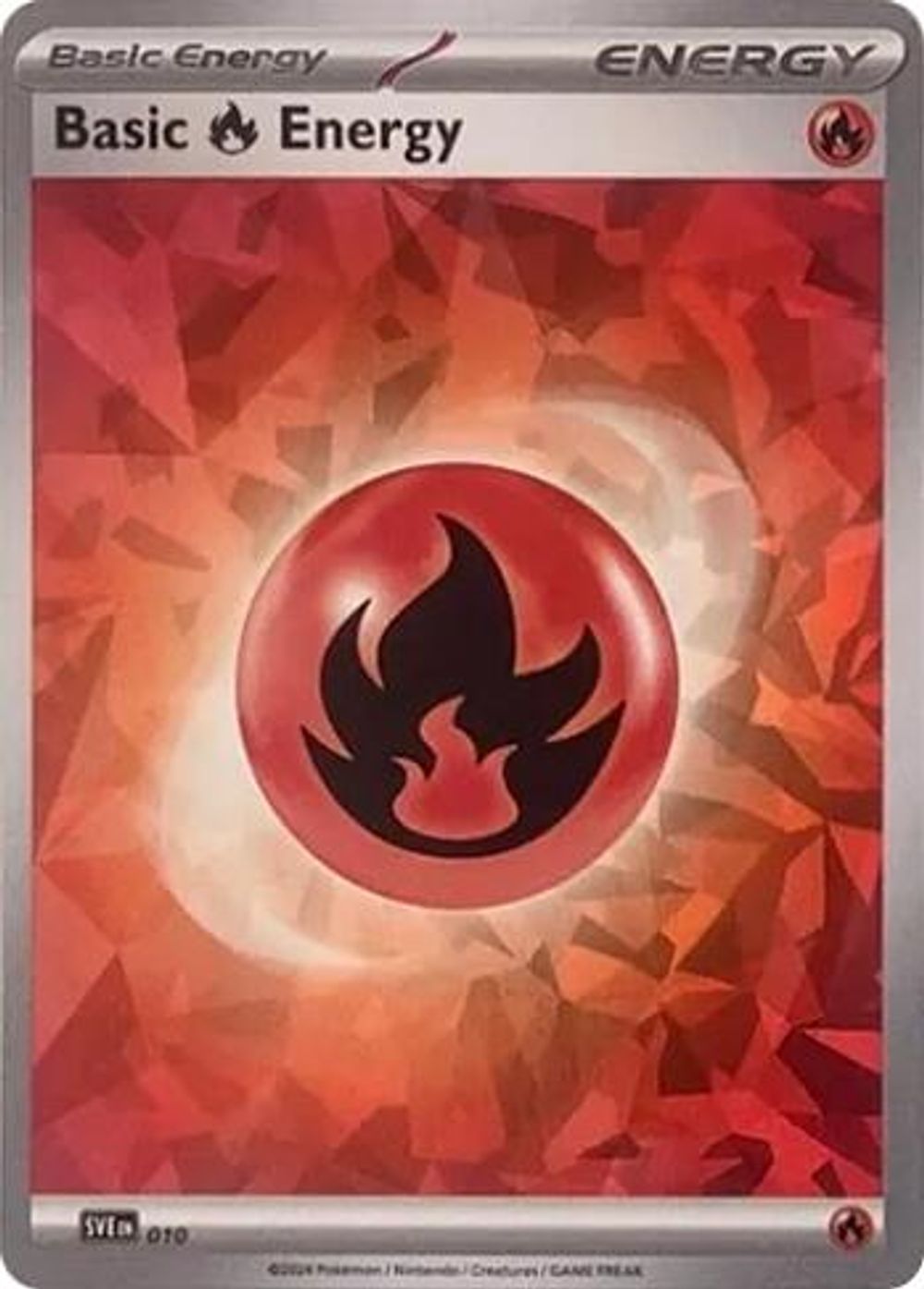 Basic Fire Energy (Cracked Ice Holo) — SVE: Scarlet & Violet Energies