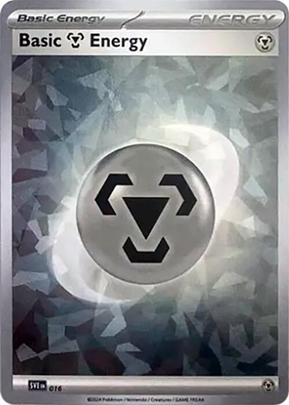 Basic Metal Energy (Cracked Ice Holo) — SVE: Scarlet & Violet Energies