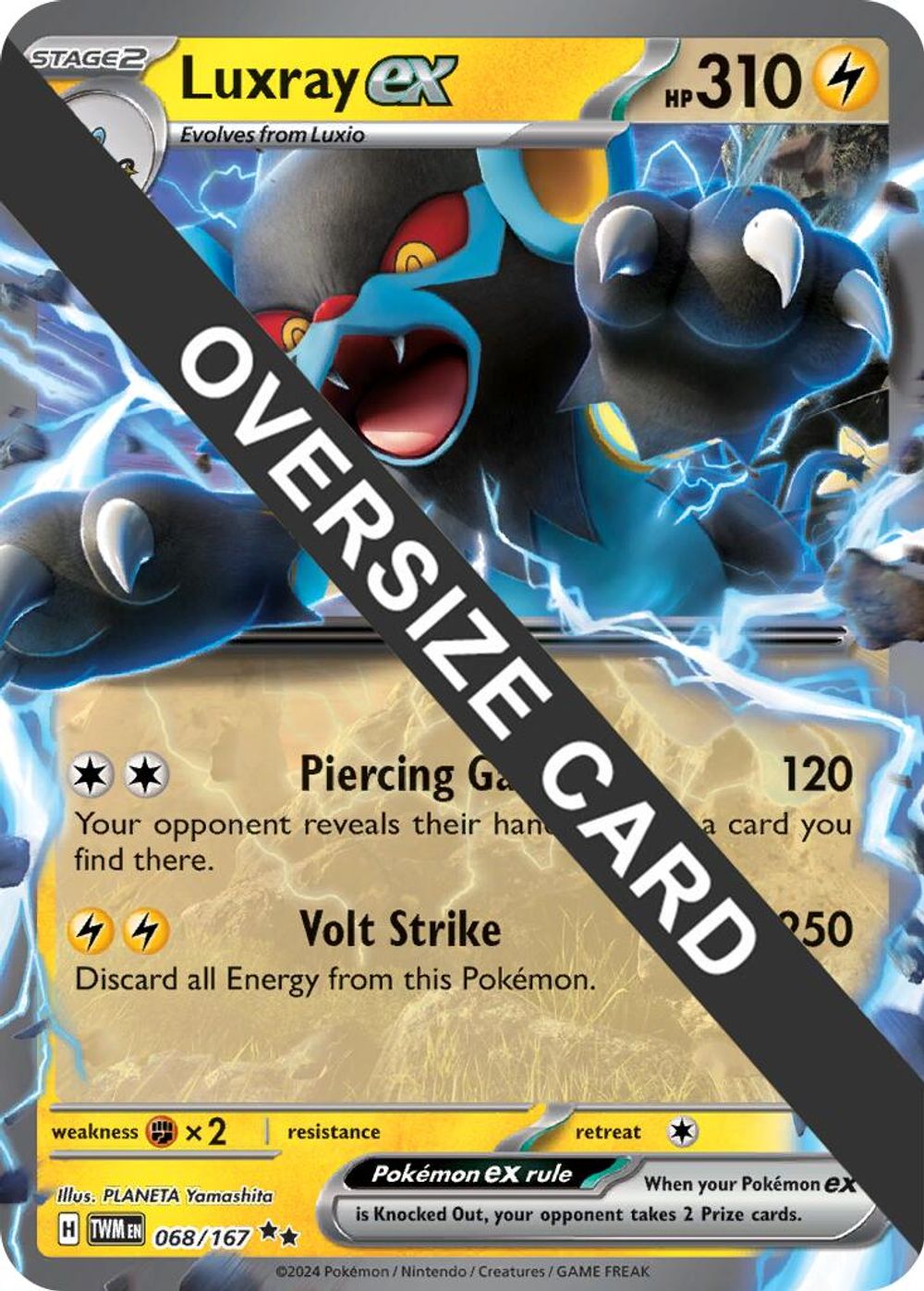 Luxray ex - 068/167 (Meddling Sparks Premium Collection) — Jumbo Cards