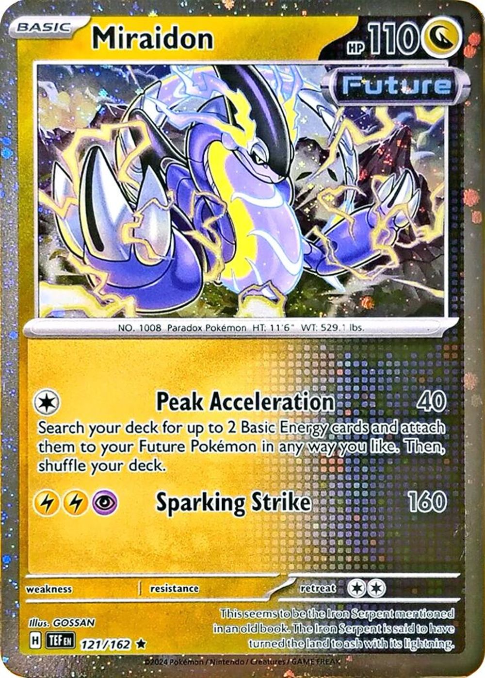 Miraidon - 121/162 (Cosmos Holo) — Miscellaneous Cards & Products