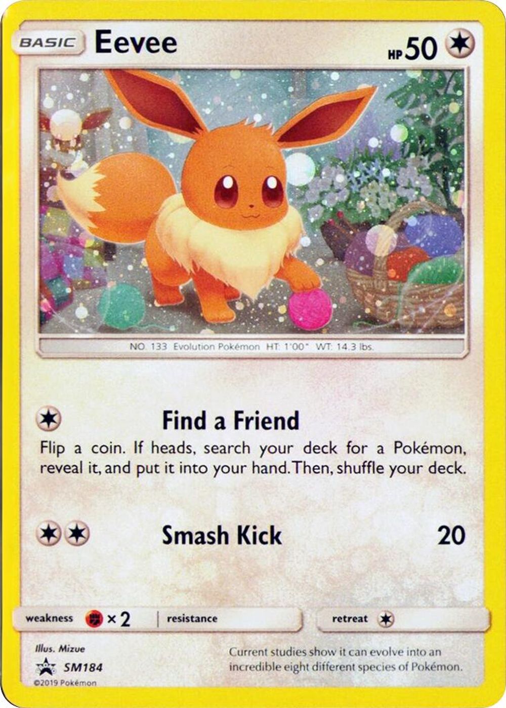 Eevee - SM184 (Cosmos Holo) — SM Promos