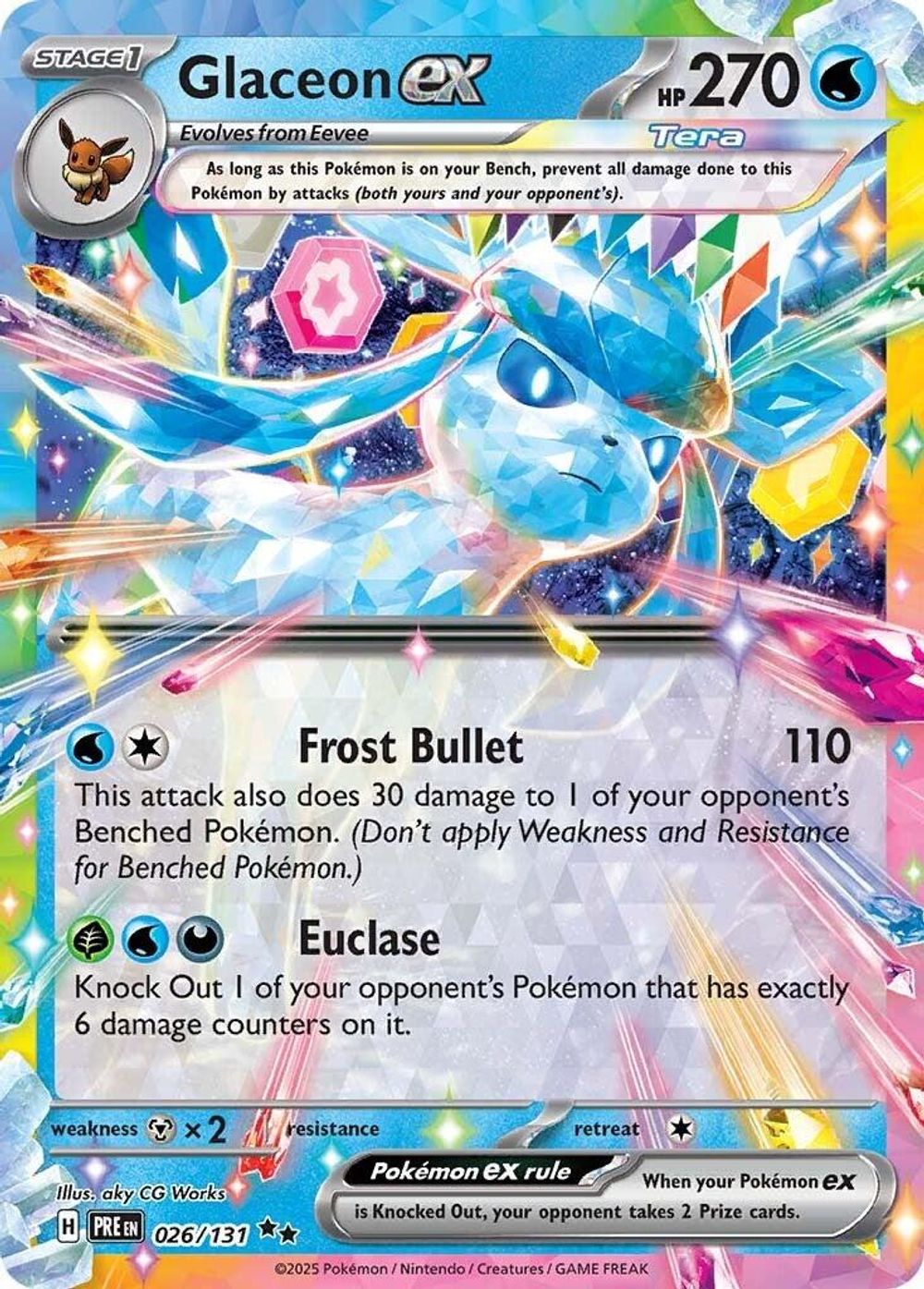 Glaceon ex - 026/131 — SV: Prismatic Evolutions